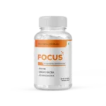 Focus | Enhance mental Focus and Clarity | Boost cognitive performance | Reduce brain fog | Ginkgo Biloba, Brahmi, Panax Ginseng, Curcumin with essential vitamins | 60 Vegetarian Capsules